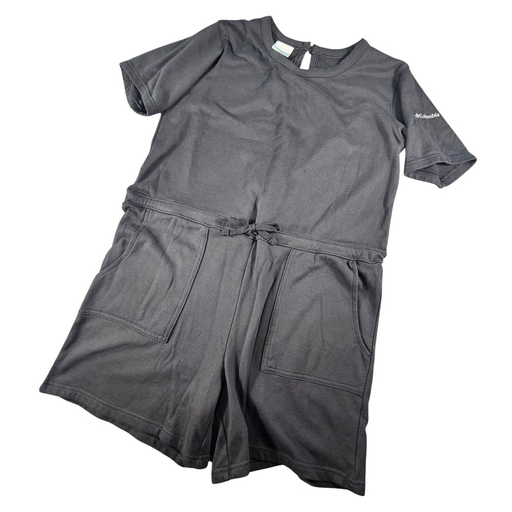 Columbia‎ Women's Trek French Terry Romper Black/Charcoal AL7503-060 Size Medium